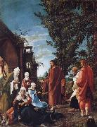 ALTDORFER, Albrecht Christ Taking Leave of his mother oil painting reproduction